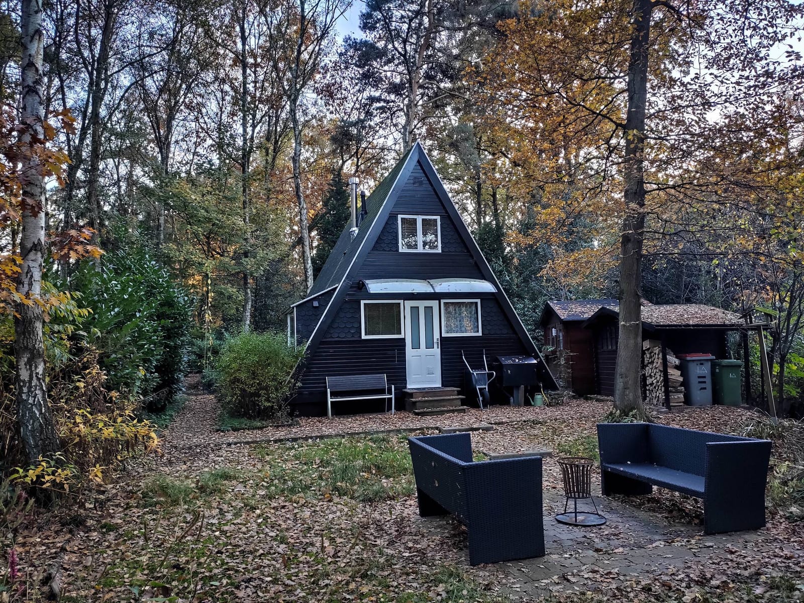 De A-frame in de herfst