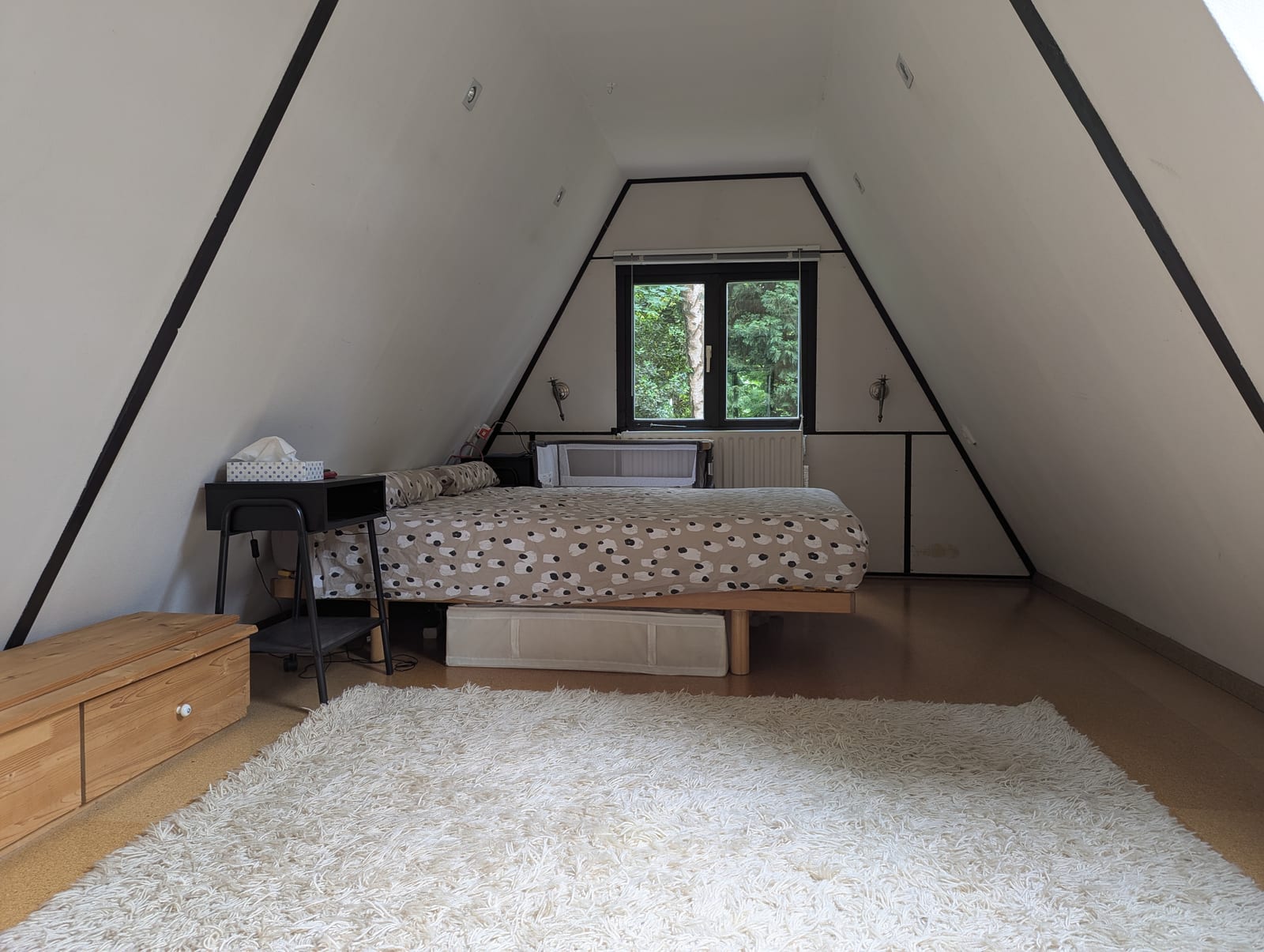 Slaapkamer onder de nok